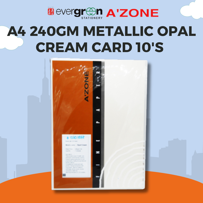A4 240gm Metallic Opal Cream Card stationery product image