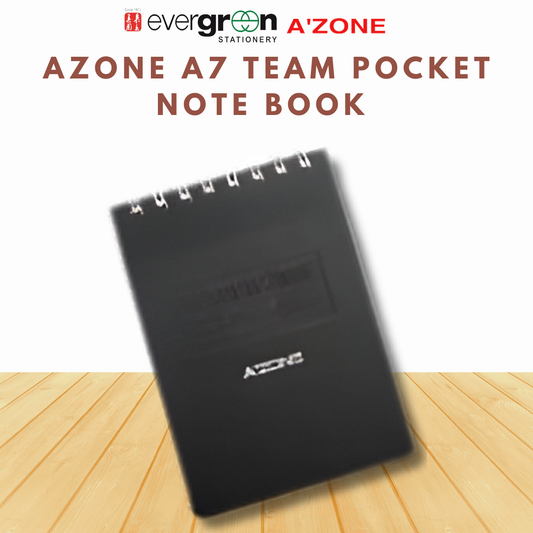 Azone A7 Team Pocket Note Book Black stationery product image