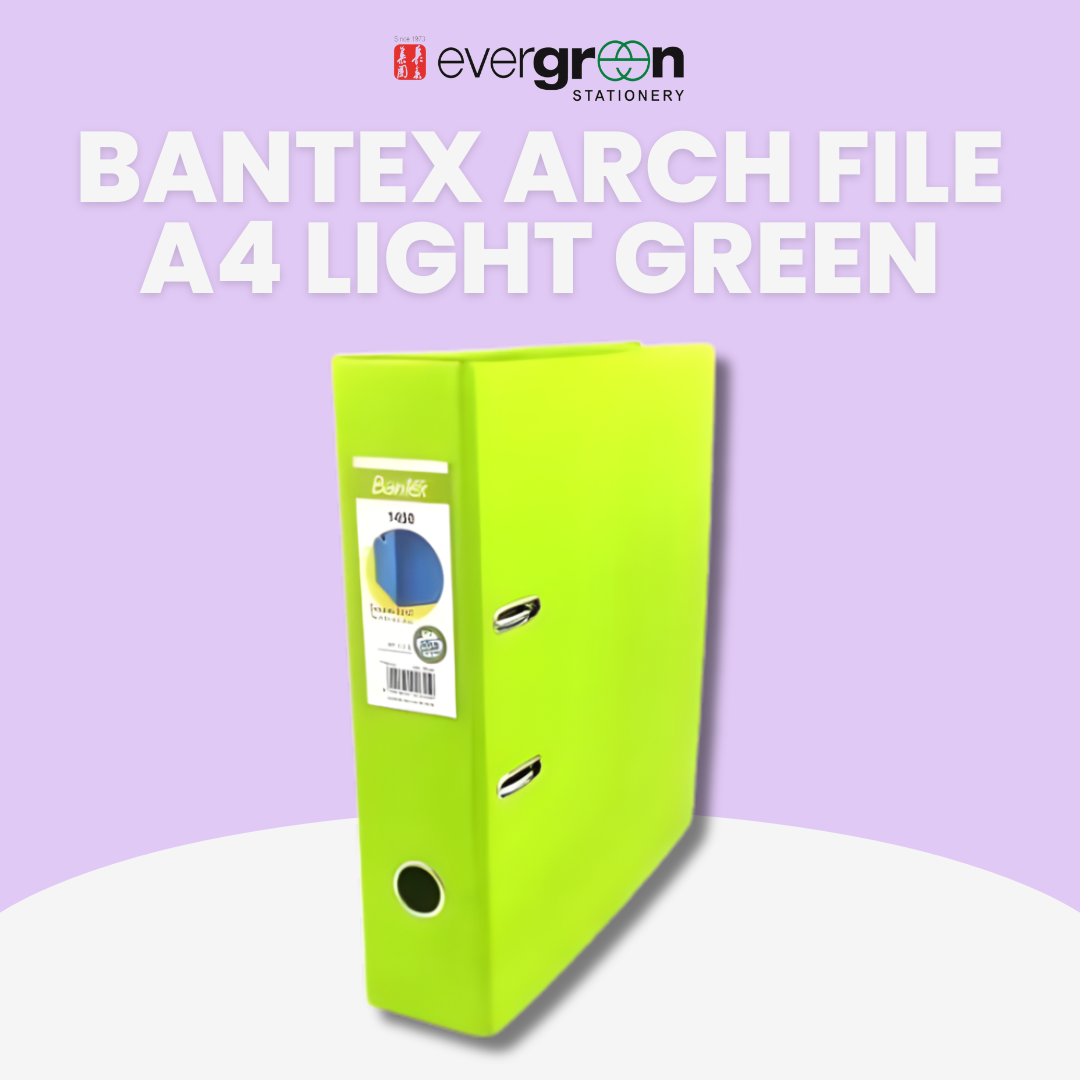 Bantex Arch File A4 Light Green stationery product image